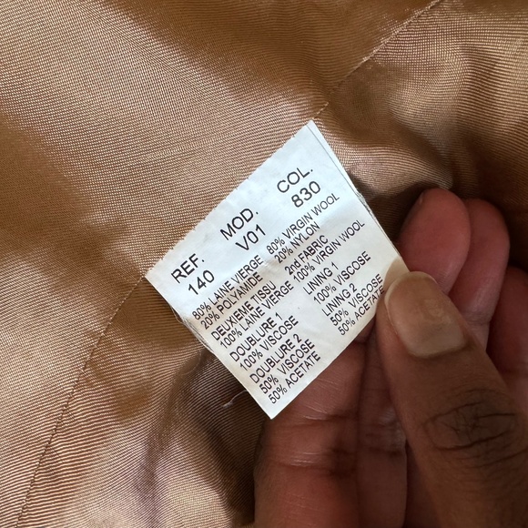 Designer Carven Women’s Grey Wool Blazer SZ 42 EU - Picture 3 of 3